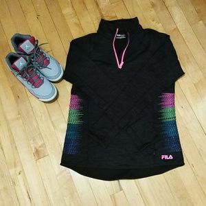 Fila black running sport jacket